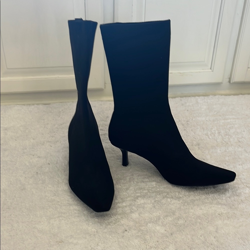 H&M Black Heeled Boots